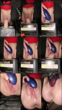 Joannawet - Ich reite einen meiner dildos auf elastischem fickhocken [HD 720P] 