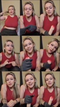 Dixi101 - BFF gives you a gloved handjob! [FullHD 1080P] 