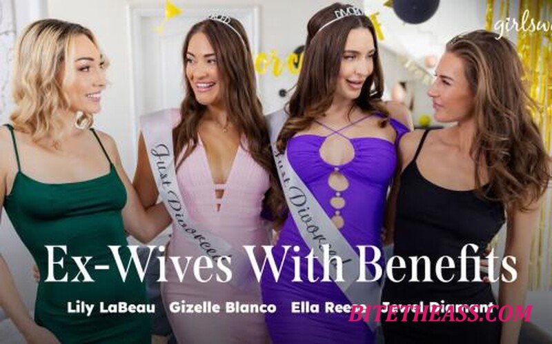 Lily Labeau, Gizelle Blanco, Ella Reese, Jewel Diamant - Ex-Wives With Benefits [FullHD 1080P] 
