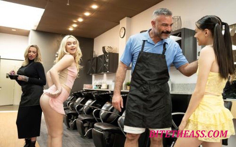 Selena Love, Khloe Kingsley - Hair Salon Sex [FullHD 1080P] 
