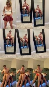 Jessie and Jackson - Post Naughty School Girl Gets Spanked On Daddy's Lap [FullHD 1080P] 