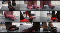 Kiffa CBT Ballbusting - Kiffa Feet - Cock Crush 5 - Goddess Kiffa High Heels On Table Compilation [FullHD 1920P] 