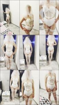 SashMash - Hotwife Posiert Im Brautkostum [FullHD 1080P] 