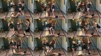 Sadistic Queens - Squishysax - Triple Mistress Ball Stomping and Jumping [FullHD 1080P] 