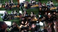 Goddess Tangent, Empress Ming and Demoness Luna - Triple Domme Sweaty Foot Worshi [HD 720P] 