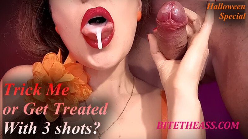 Mona and Alex - MILF Halloween Handjob: "Trick or Treat" Dirty Talk Cum Play with 3 Creamy Treats [FullHD 1080P]
