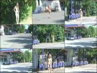 Lysann - Nackt an der Tanke [HD 720P]