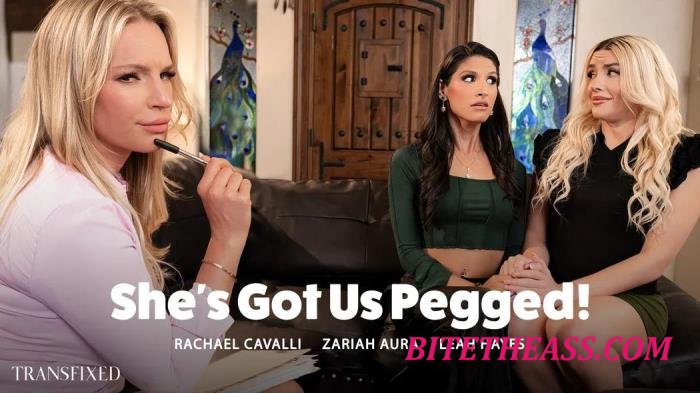 Rachael Cavalli, Zariah Aura, Leah Hayes - She's Got Us Pegged! [FullHD 1080p]