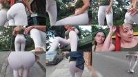  NataschaDirty � Nasty girls walk around in their dirty white leggings [HD 1280]

