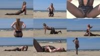  Verona - Black pantyhose on the Beach [FullHD 1080]
