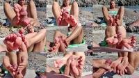  Sexy Lena - Barefoot FJ On The Beach Until Explosion [FullHD 1080]
