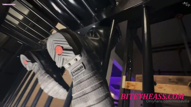  Miss Evilia and Tuhmaa Sokeria - Cage Teasing Kicking Spitting Boots Pov [HD 720]
