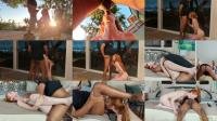 Delilah Daughtley -  Delilah Daughtley - Ginger Bunny Caught Sunset Fucking And Deepthroat On Patio [FullHD 1080]
