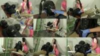 Queens of Kink - Fetish Liza and Natalie Goth TV - Rubber feminization clinic [HD 720]

