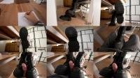  LoveHerShoes - Office Temptation - Leather Pants Black Boots Power Play And Bootjob [4K 2160]
