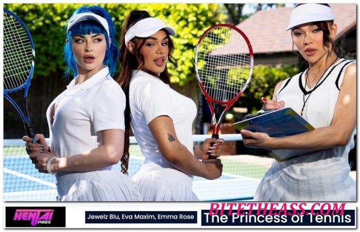 Jewelz Blu, Eva Maxim, Emma Rose - The Princess of Tennis [FullHD 1080p]