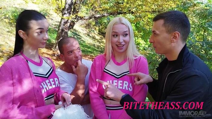 Lady Gang, Vera Jawr - Busty Cheerleaders Cuckold Their Pervert Coach Part 1 [SD 544p]