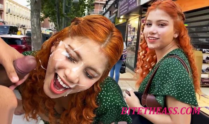 Marina Gold - Marina's CumWalk through Madrid [HD 720p]