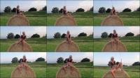 Lady_Melina_Jolie - Im strahl vom Heuballen gepisst [FullHD 1080P] 