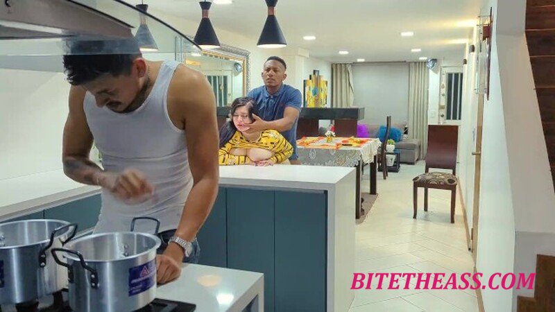 Antonella-Jones - My husband's best friend Rioc visits us and secretly fucks me in the kitchen [FullHD 1080P] 
