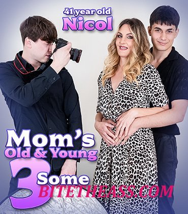 Nicol V. - Two toyboys fucking 41 year old MILF Nicole during a photoshoot and she loves those hard cocks [SD 540p]
