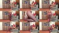  Sophia Smith - Red Lace Tights Tease [FullHD 1080]
