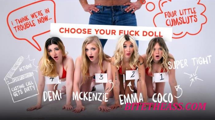 Mckenzie Mae, Emma Rosie, Demi Hawks, Coco Lovelock - Polar Opposites: Four Petite Blondes vs Huge Director - PervCasting [UltraHD 4K 2160p]