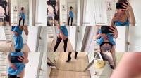  Mistress Leora - Date night outfit 9 silky minidress garters and stockings [FullHD 1080]
