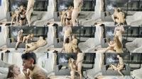 Sara blonde -  Sara blonde - Cuckold Triple with Humiliation and Cum Kiss [FullHD 1080]
