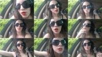  Sage Eldritch - Red Lipstick Cigarette Smoking Inhales and Exhales [FullHD 1080]
