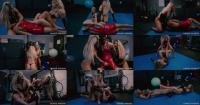  Denise Anders Femdom Fantasy - Guy Gets Double Domination Mixed Wrestling [FullHD 1080]
