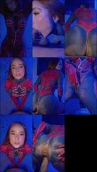 Abella Olsen -  Abella Olsen - Sexy spidy sucking and fucking! [FullHD 1080]
