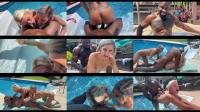  Lora Cross - Poolside Double Hotwife BBC Threesome [HD 720]
