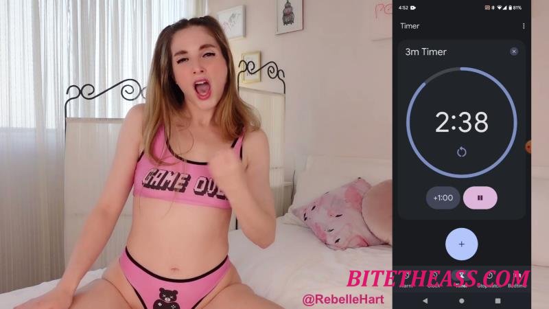  RebelleHart - 3 Minute Cum Challenge [FullHD 1080]
